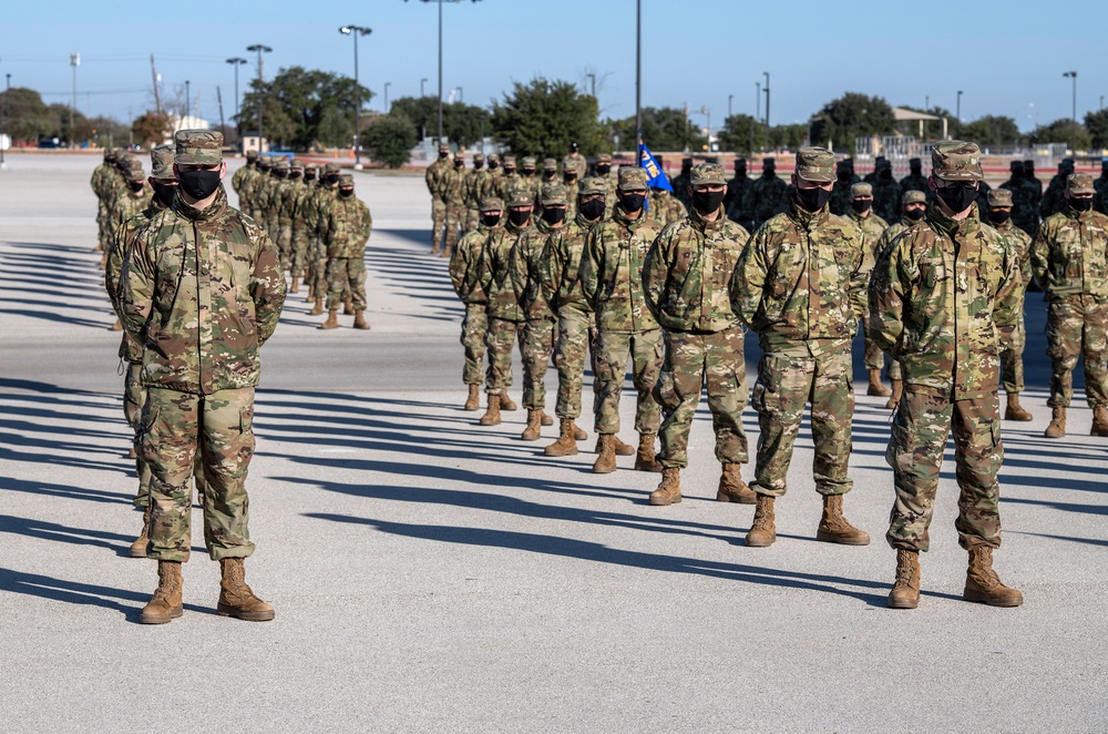 U.S. Air Force Basic Military Training Graduation and Coining Ceremony
