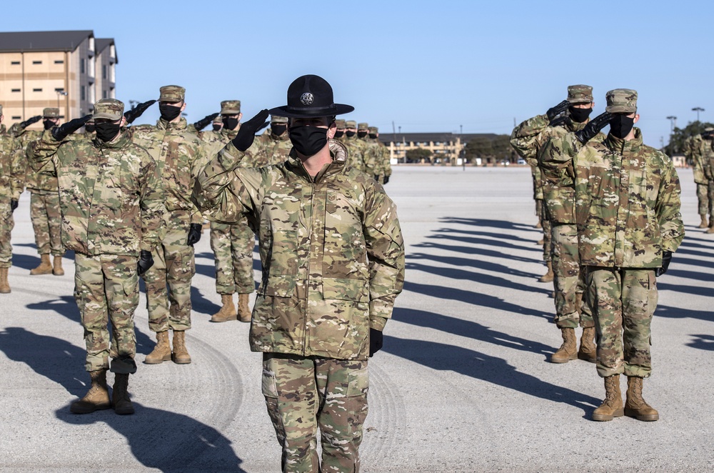 U.S. Air Force Basic Military Training Graduation and Coining Ceremony