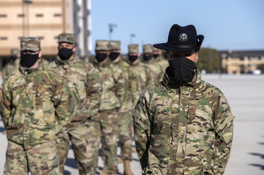 U.S. Air Force Basic Military Training Graduation and Coining Ceremony
