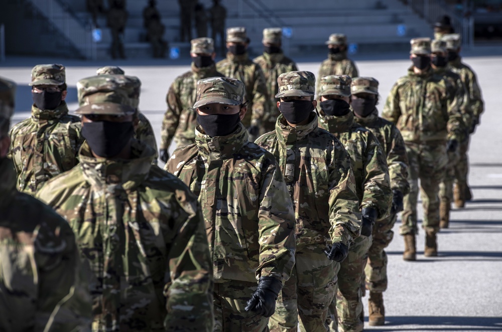 U.S. Air Force Basic Military Training Graduation and Coining Ceremony