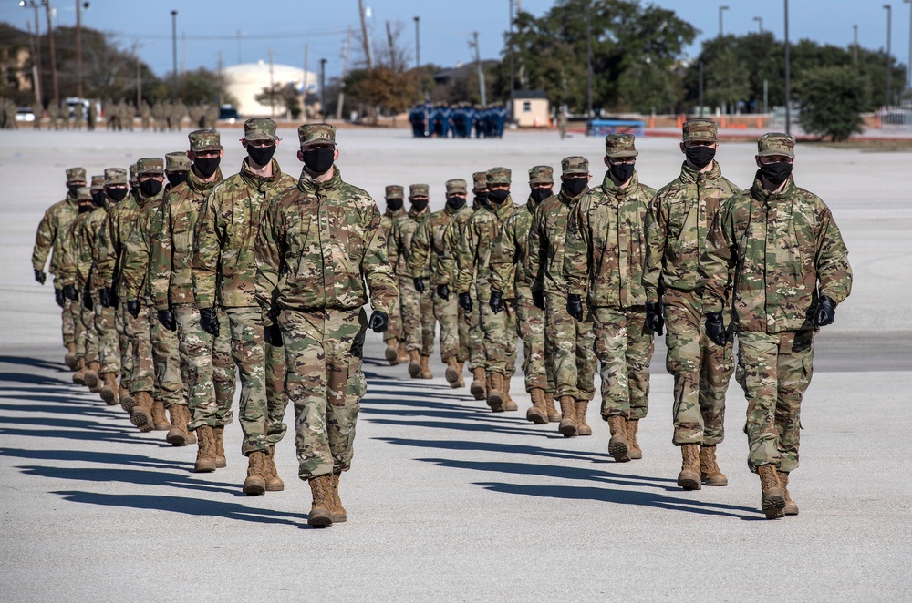 U.S. Air Force Basic Military Training Graduation and Coining Ceremony