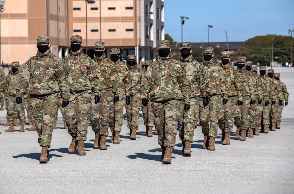U.S. Air Force Basic Military Training Graduation and Coining Ceremony