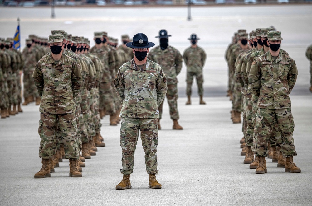 U.S. Air Force Basic Military Training Graduation and Coining Ceremony