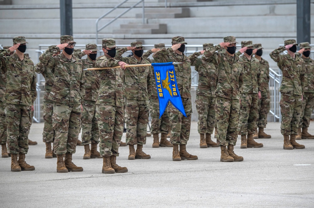U.S. Air Force Basic Military Training Graduation and Coining Ceremony