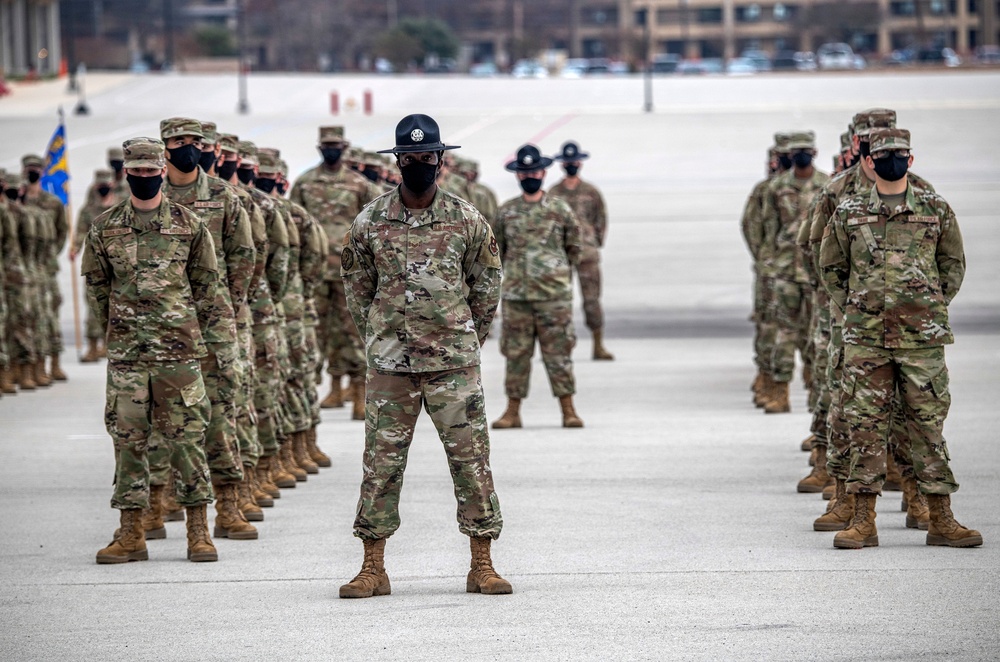 U.S. Air Force Basic Military Training Graduation and Coining Ceremony