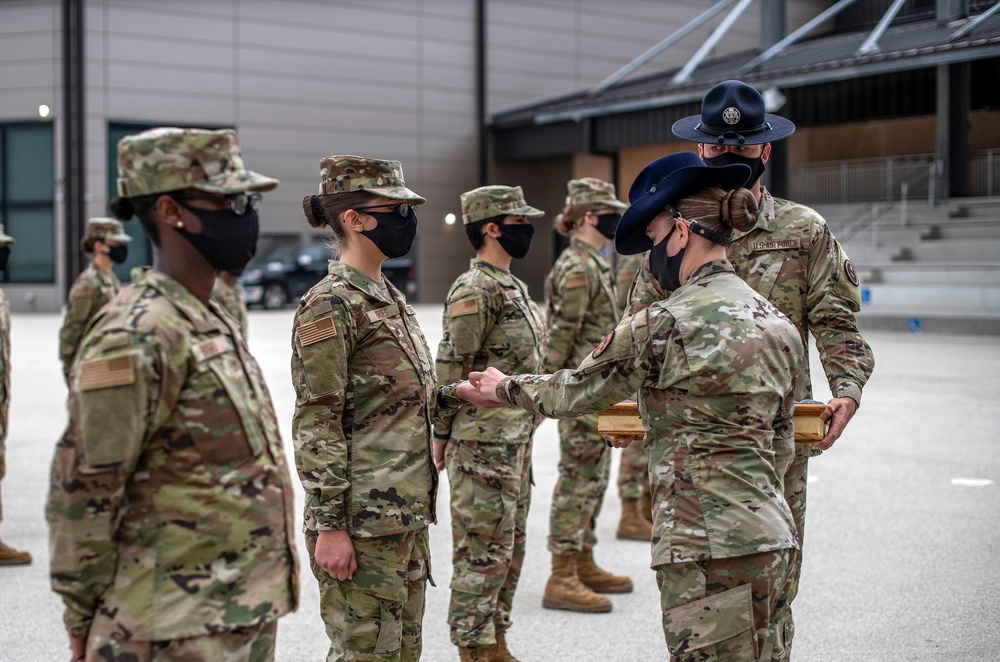 U.S. Air Force Basic Military Training Graduation and Coining Ceremony