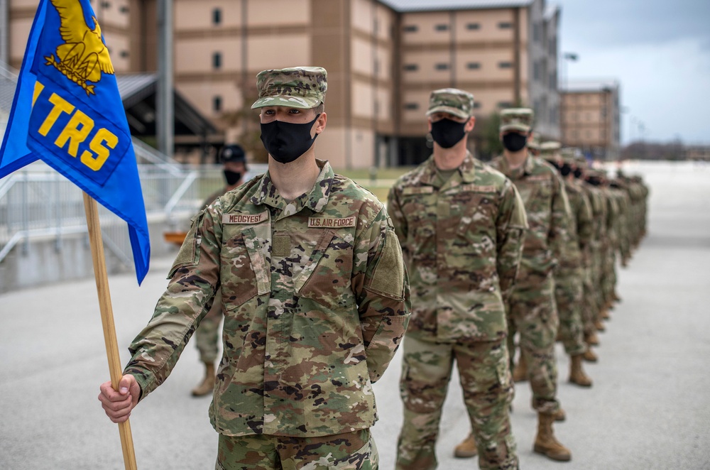 U.S. Air Force Basic Military Training Graduation and Coining Ceremony