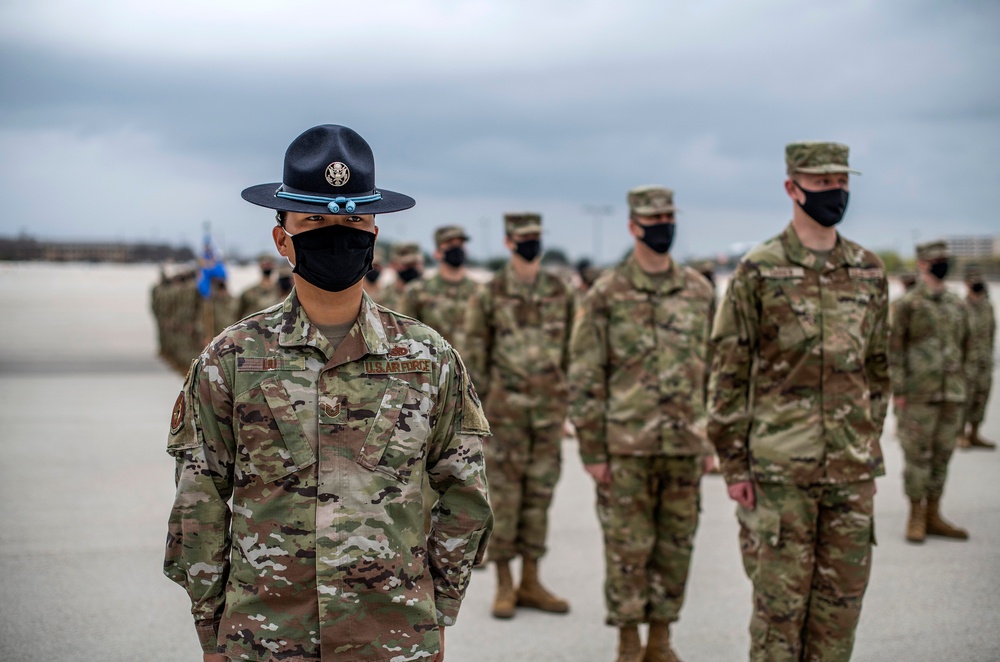 U.S. Air Force Basic Military Training Graduation and Coining Ceremony