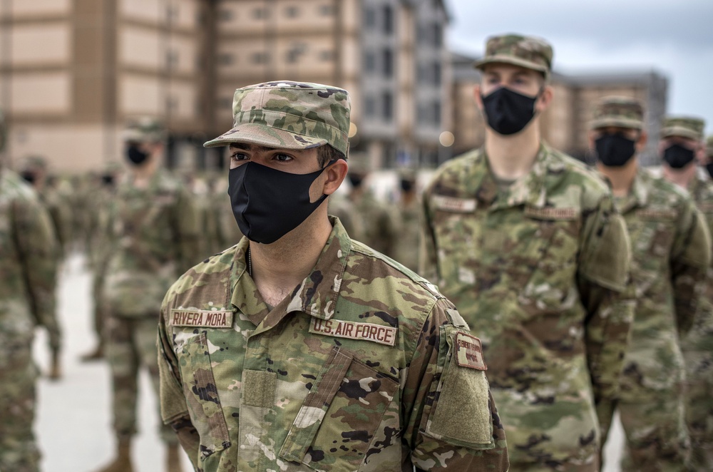 U.S. Air Force Basic Military Training Graduation and Coining Ceremony