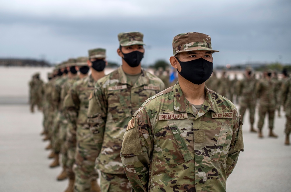 U.S. Air Force Basic Military Training Graduation and Coining Ceremony