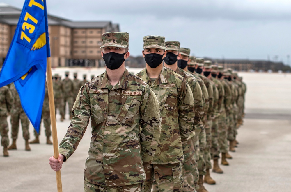 U.S. Air Force Basic Military Training Graduation and Coining Ceremony