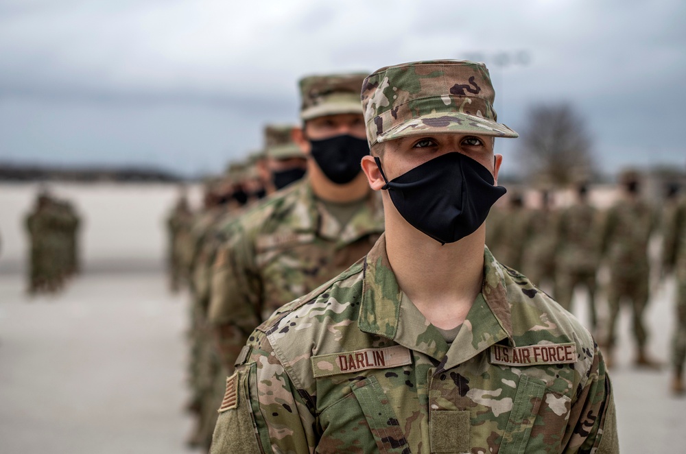 U.S. Air Force Basic Military Training Graduation and Coining Ceremony