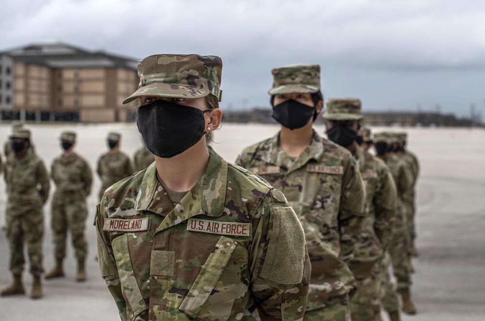 U.S. Air Force Basic Military Training Graduation and Coining Ceremony