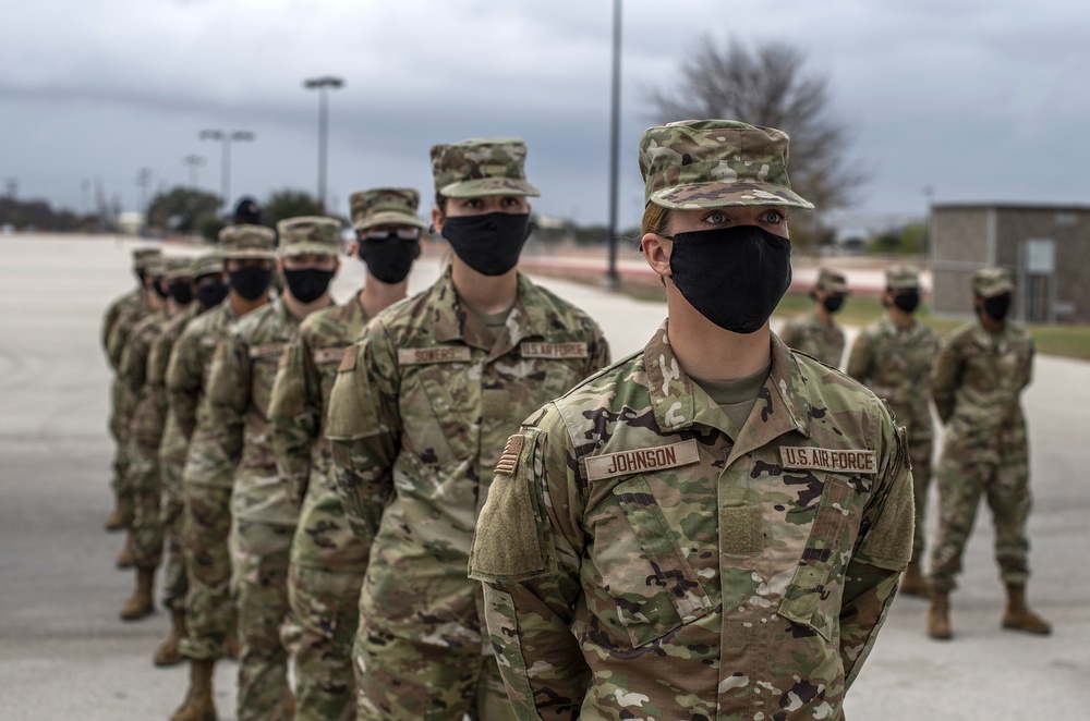 U.S. Air Force Basic Military Training Graduation and Coining Ceremony