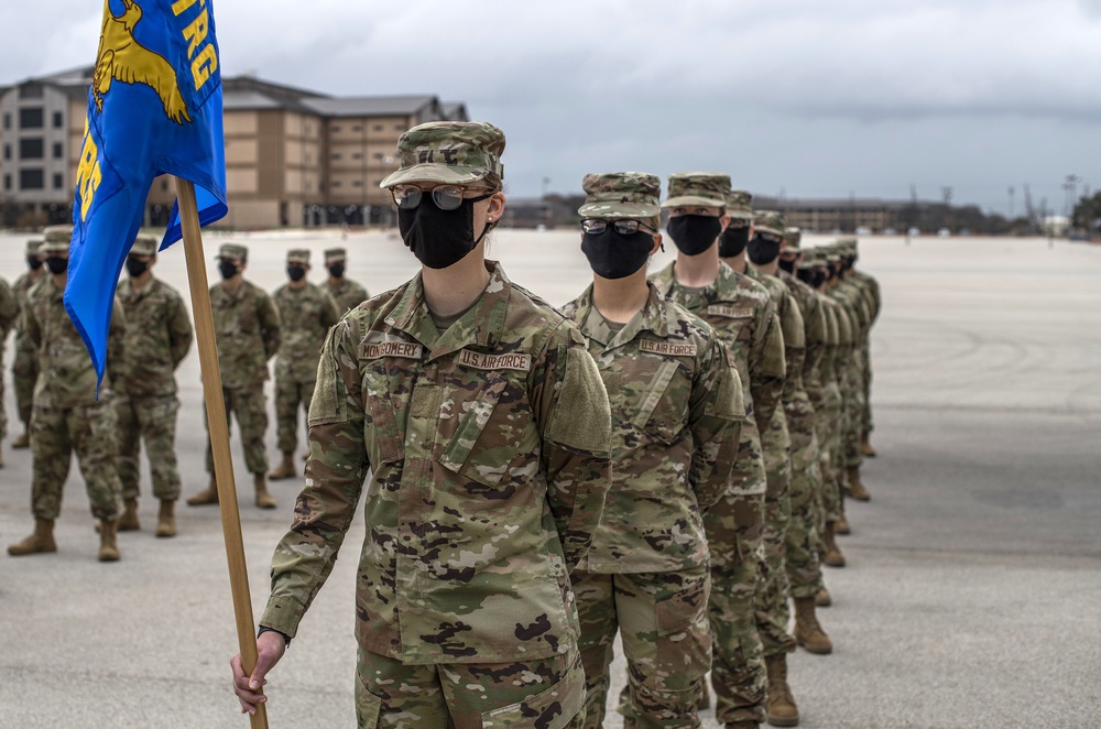 U.S. Air Force Basic Military Training Graduation and Coining Ceremony