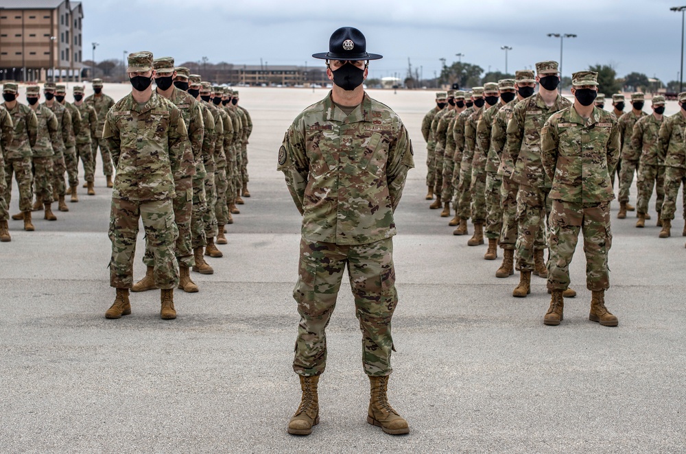 U.S. Air Force Basic Military Training Graduation and Coining Ceremony