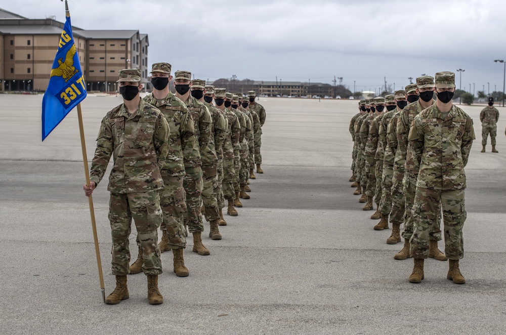 U.S. Air Force Basic Military Training Graduation and Coining Ceremony