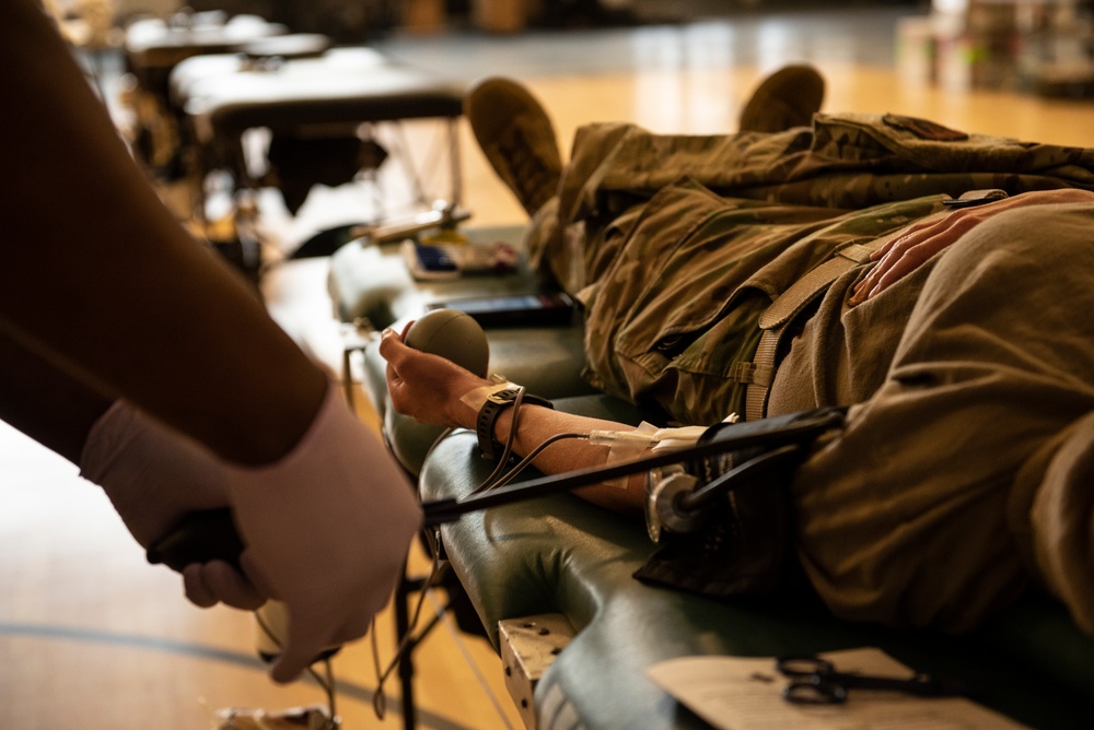 Service Members donate blood