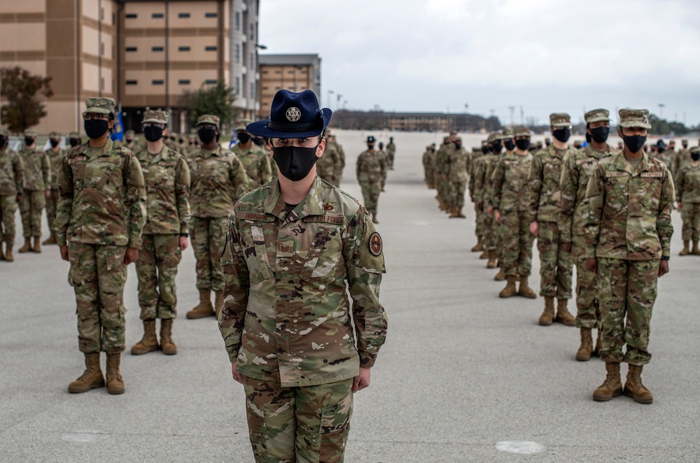 U.S. Air Force Basic Military Training Graduation and Coining Ceremony