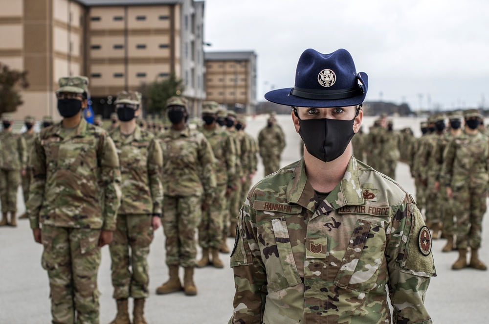 U.S. Air Force Basic Military Training Graduation and Coining Ceremony