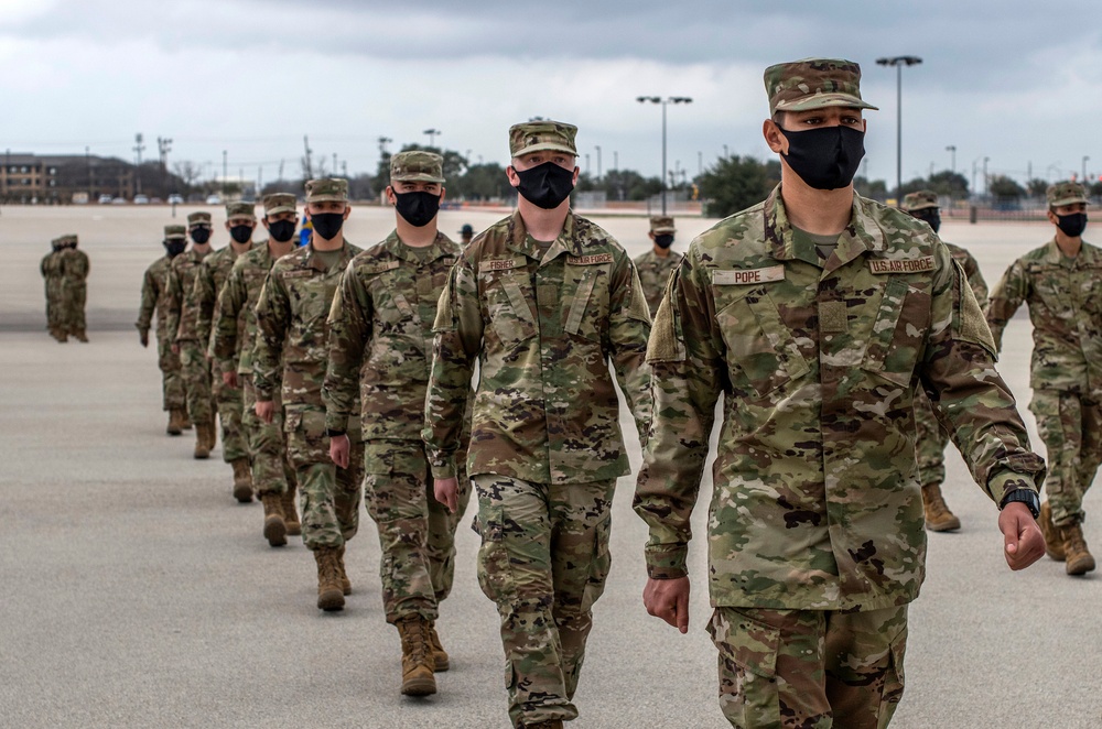 U.S. Air Force Basic Military Training Graduation and Coining Ceremony