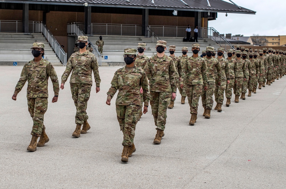 U.S. Air Force Basic Military Training Graduation and Coining Ceremony
