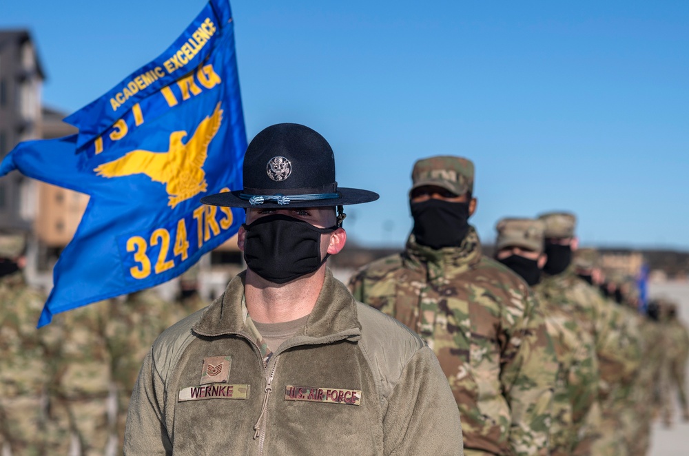 U.S. Air Force Basic Military Training Graduation and Coining Ceremony