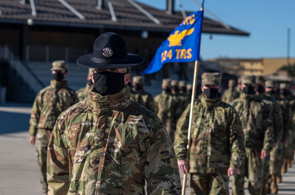 U.S. Air Force Basic Military Training Graduation and Coining Ceremony