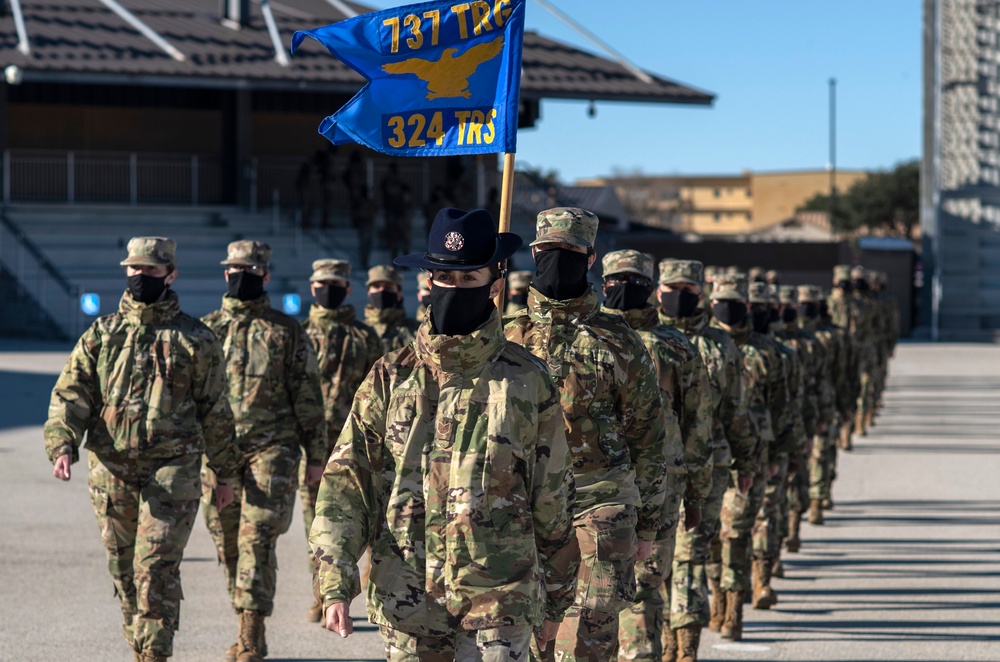 U.S. Air Force Basic Military Training Graduation and Coining Ceremony