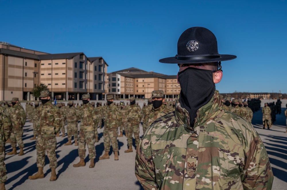 U.S. Air Force Basic Military Training Graduation and Coining Ceremony