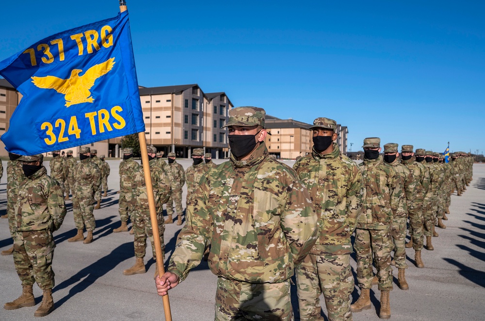 U.S. Air Force Basic Military Training Graduation and Coining Ceremony