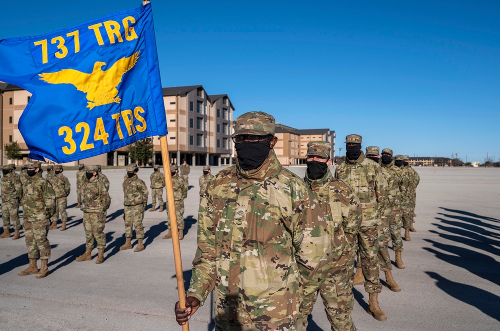 U.S. Air Force Basic Military Training Graduation and Coining Ceremony