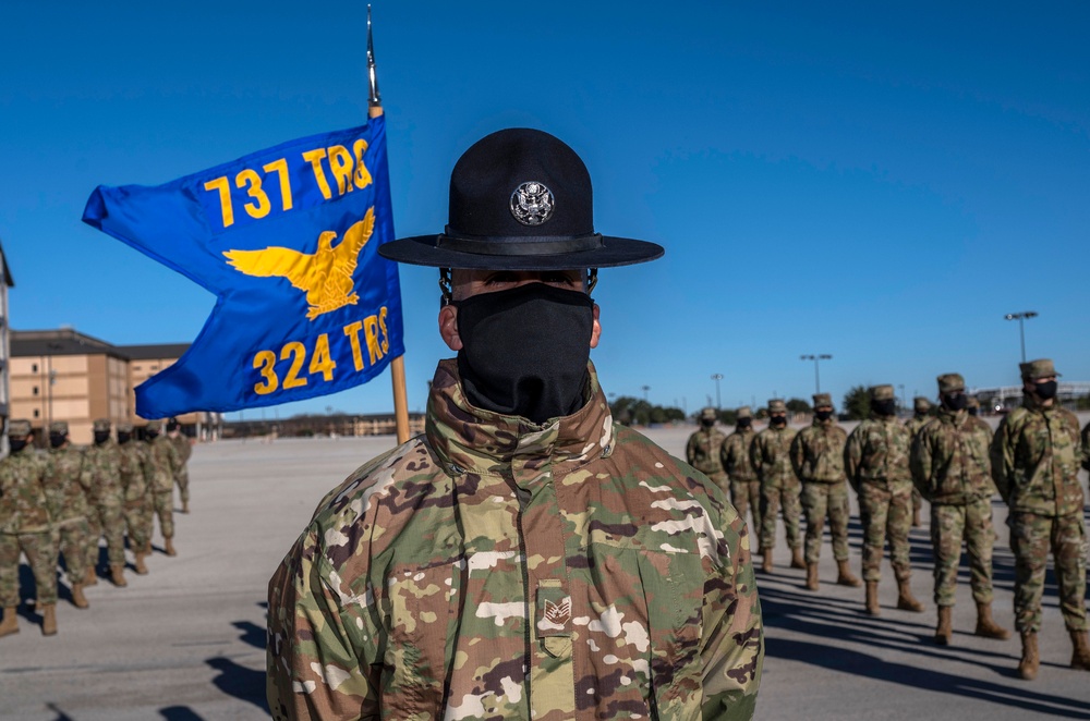 U.S. Air Force Basic Military Training Graduation and Coining Ceremony