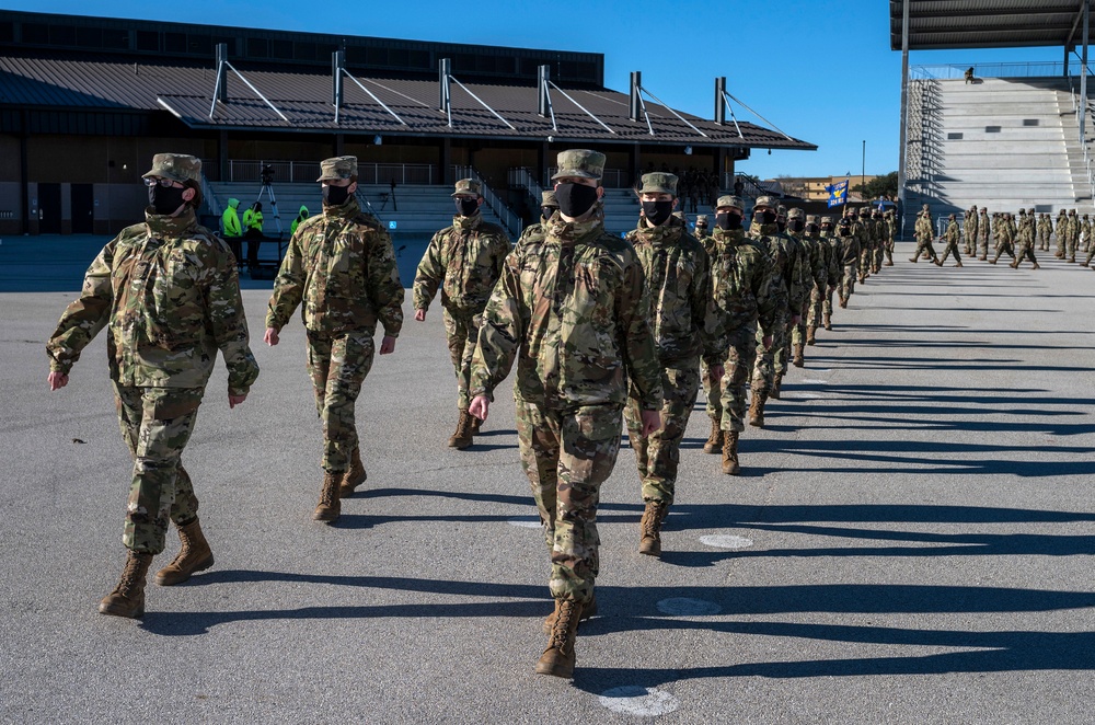 U.S. Air Force Basic Military Training Graduation and Coining Ceremony