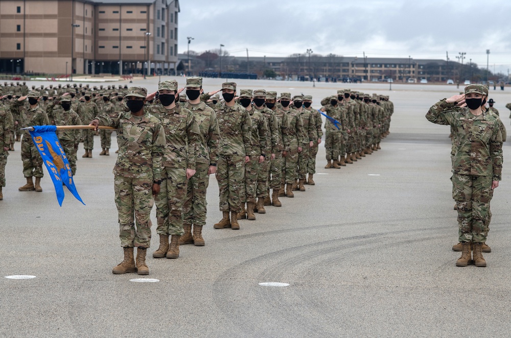 U.S. Air Force Basic Military Training Graduation and Coining Ceremony