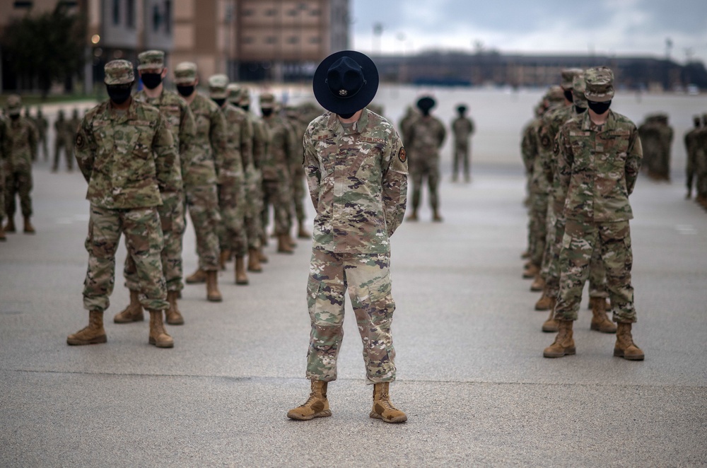 U.S. Air Force Basic Military Training Graduation and Coining Ceremony