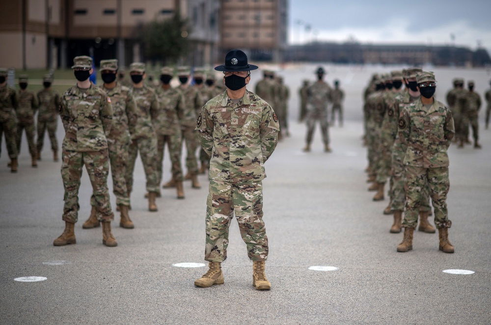 U.S. Air Force Basic Military Training Graduation and Coining Ceremony
