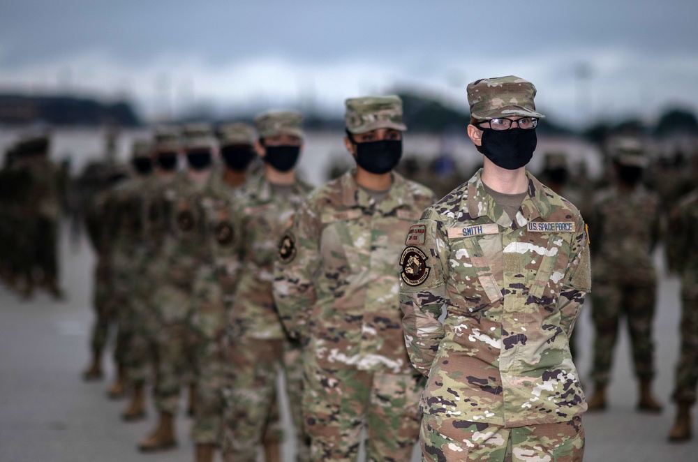 U.S. Air Force Basic Military Training Graduation and Coining Ceremony