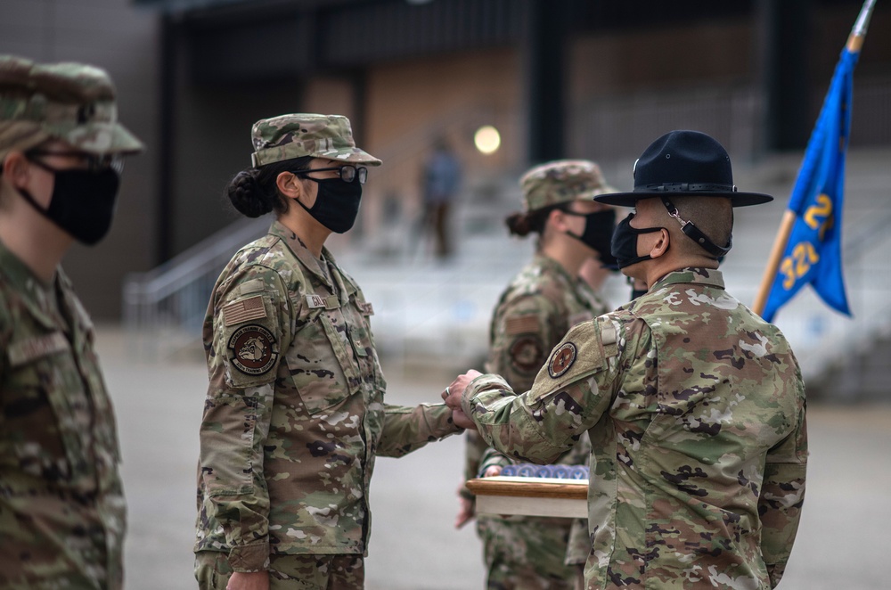 U.S. Air Force Basic Military Training Graduation and Coining Ceremony