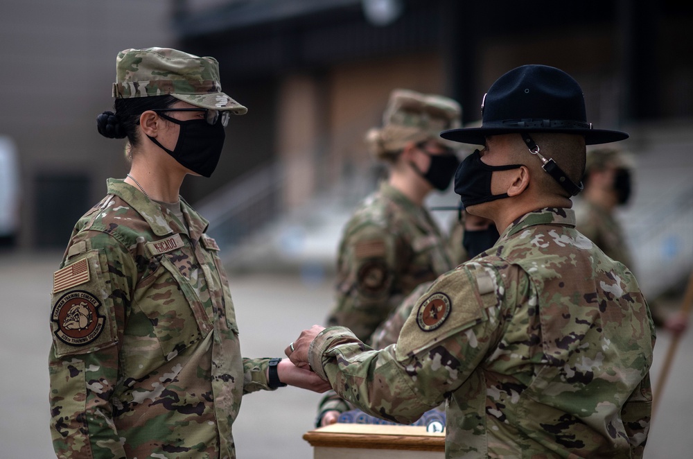 U.S. Air Force Basic Military Training Graduation and Coining Ceremony