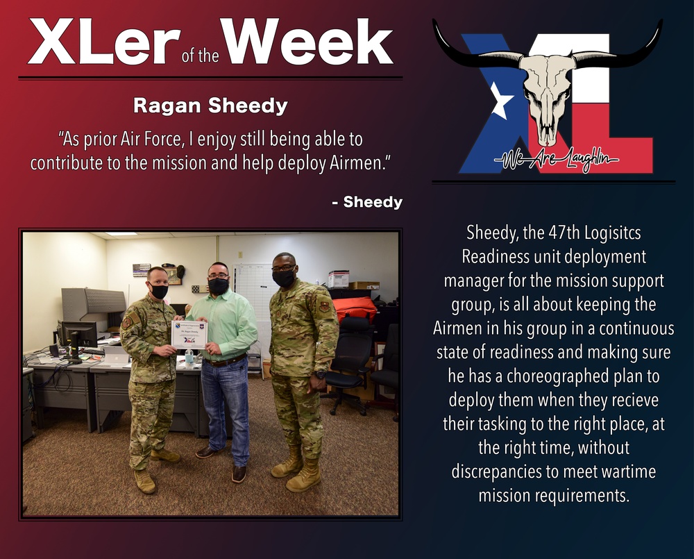 XLer of the week: Ragan Sheedy