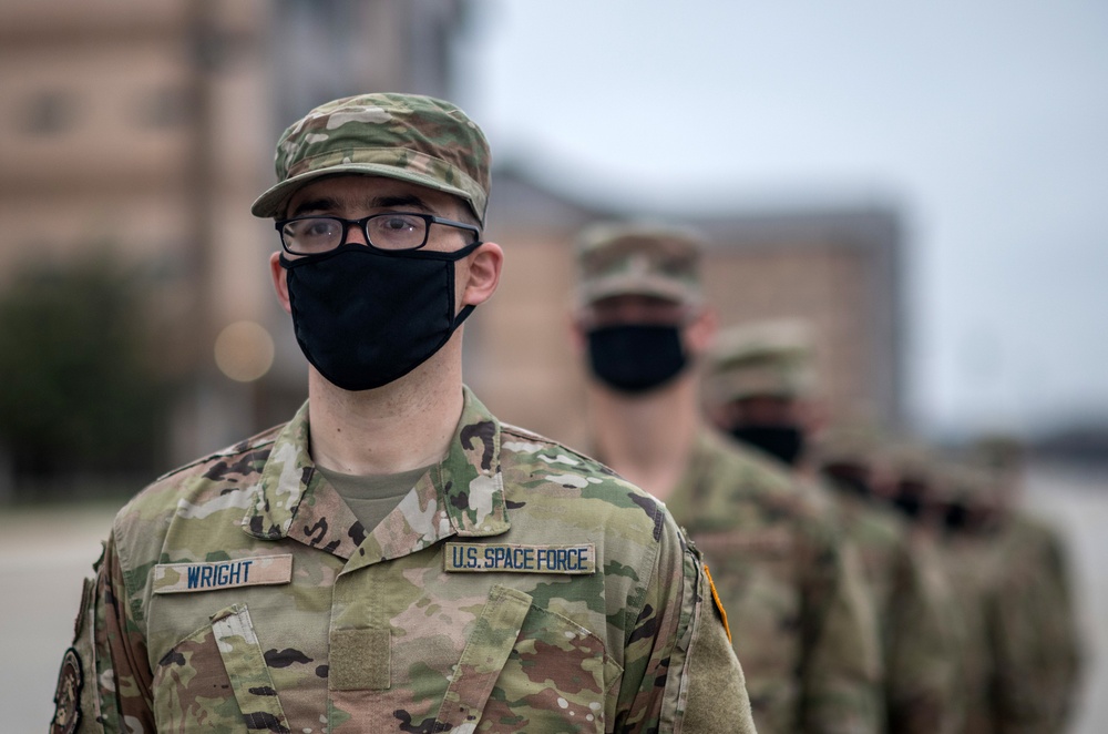 U.S. Air Force Basic Military Training Graduation and Coining Ceremony