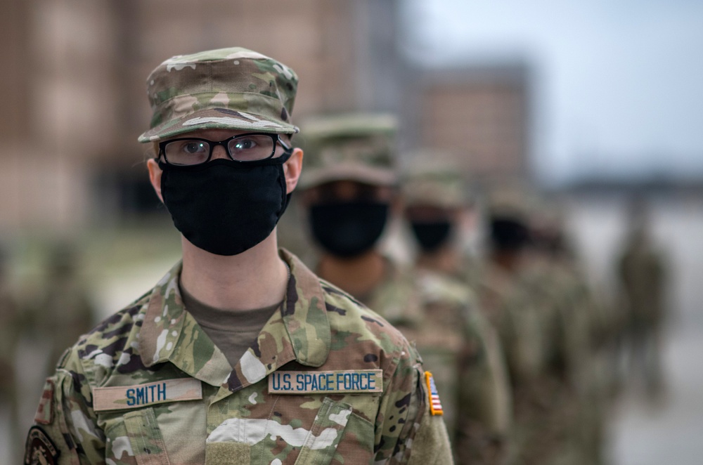 U.S. Air Force Basic Military Training Graduation and Coining Ceremony
