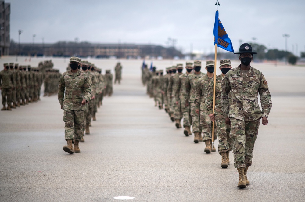 U.S. Air Force Basic Military Training Graduation and Coining Ceremony