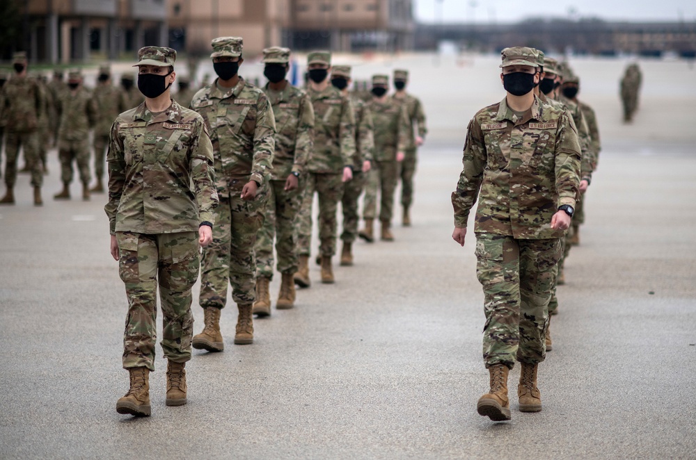 U.S. Air Force Basic Military Training Graduation and Coining Ceremony