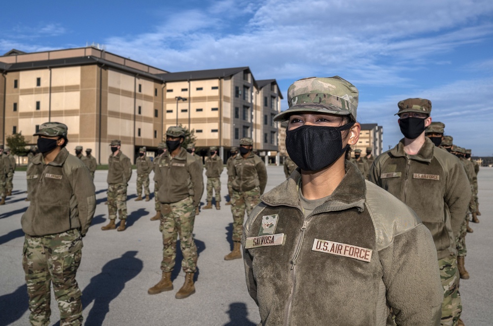 U.S. Air Force Basic Military Training Graduation and Coining Ceremony