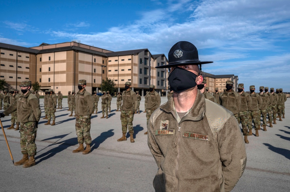 U.S. Air Force Basic Military Training Graduation and Coining Ceremony