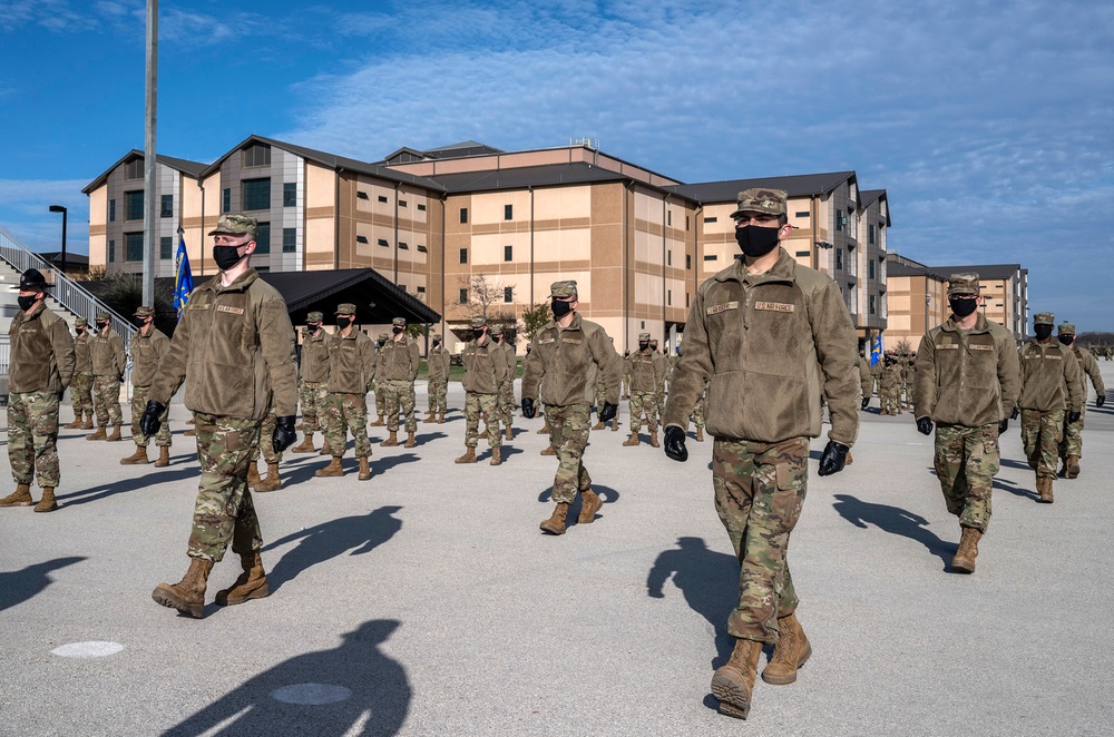 U.S. Air Force Basic Military Training Graduation and Coining Ceremony
