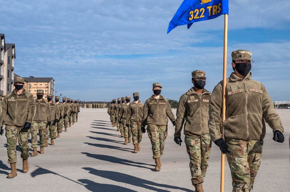 U.S. Air Force Basic Military Training Graduation and Coining Ceremony