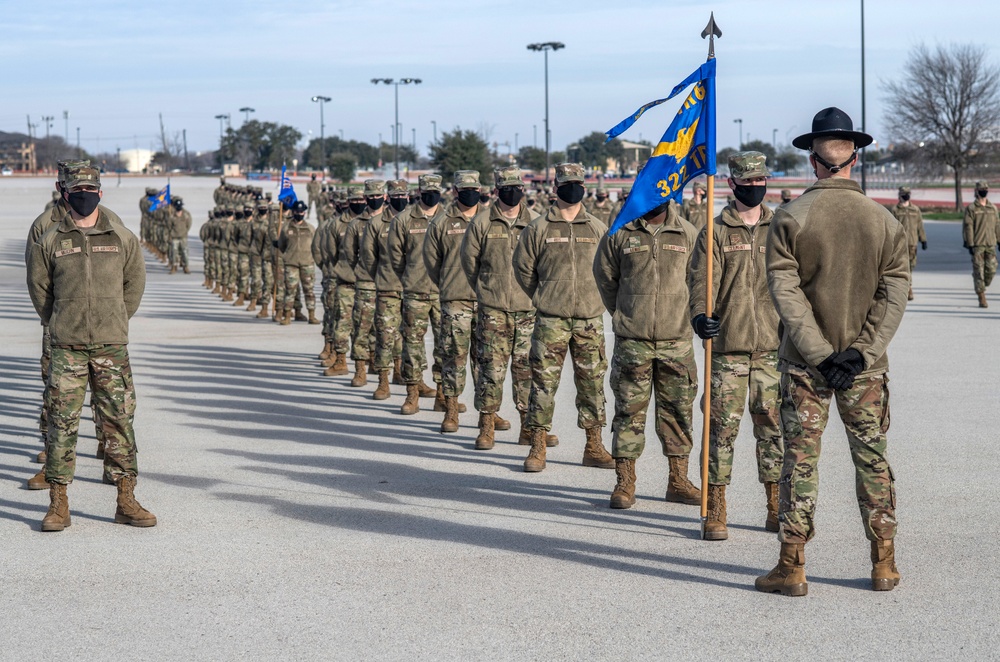U.S. Air Force Basic Military Training Graduation and Coining Ceremony